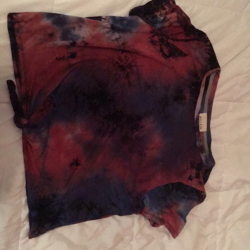 This is a cute cut top! It is a large.
